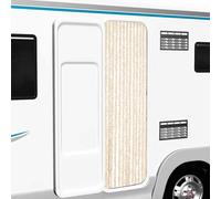vidaXL Cortina antimoscas chenilla beige y blanco 56x185 cm