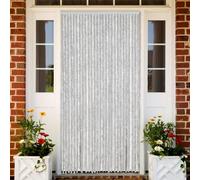 vidaXL Cortina antimoscas chenilla gris 118x220 cm