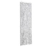 vidaXL Cortina antimoscas Persiana de moscas – Chenilla gris claro/oscuro 56x200 cm