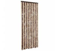 vidaXL Cortina Antimoscas Persiana Chenilla 56x185 cm Color dark brown and beige, Beige y marrón, Gris claro y oscuro y mas