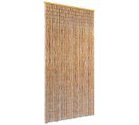 vidaXL Cortina de bambú para puerta contra insectos 90x220 cm