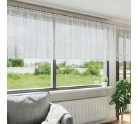 vidaXL Cortina de Encaje Blanco 120 x 1200 cm Poliéster