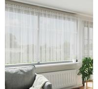 vidaXL Cortina de Encaje Blanco 140 x 500 cm Poliéster