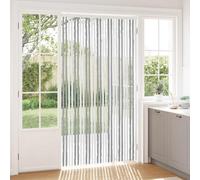 vidaXL Cortina de Insectos de Chenilla Gris y blanco 118 x 220 cm