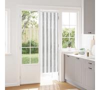 vidaXL Cortina de Insectos de Chenilla Gris y blanco 56 x 185 cm