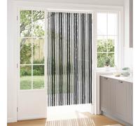 vidaXL Cortina de Insectos de Chenilla Gris y Negro 100 x 200 cm