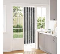 vidaXL Cortina de Insectos de Chenilla Gris y Negro 56 x 185 cm