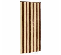 vidaXL Cortina de Insectos de Chenilla Marrón y Beige 100 x 220 cm