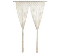vidaXL Cortina de macramé algodón 140x240 cm