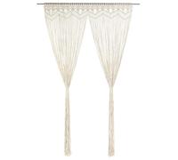 vidaXL Cortina de macramé algodón 140x240 cm
