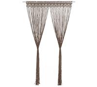 vidaXL Cortina de macramé algodón gris taupé 140x240 cm