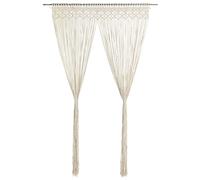 vidaXL Cortina de macramé algodón – Translúcida, separador de ambientes, 140x240 cm