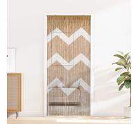 vidaXL Cortina de Puerta Insectos Multicolor 200 x 90 cm Bambú