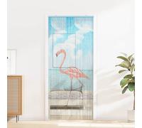 vidaXL Cortina de Puerta Insectos Multicolor 200 x 90 cm Bambú