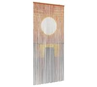 vidaXL Cortina de Puerta Insectos Multicolor 200 x 90 cm Bambú