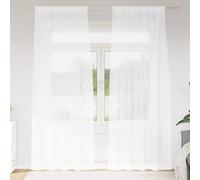 vidaXL Cortina de Voilé con Cortinas 2 pcs 260 x 140 cm Poliéster, Cortinas Elegantes para Sala, Voile duraderas, filtran luz, decoración Moderna y embellecen tu hogar