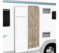 vidaXL Cortina mosquitera de chenilla beige y marrón 56x185 cm