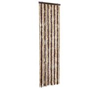 vidaXL Cortina mosquitera de Chenilla Beige y marrón Claro 56x185 cm