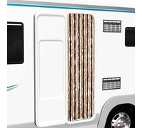 vidaXL Cortina mosquitera Chenilla - Malla antiinsectos 56x185 cm Beige y marrón claro