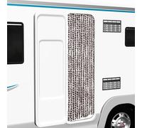 vidaXL Cortina mosquitera de chenilla marrón y blanca 56x185 cm