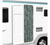 vidaXL Cortina mosquitera de chenilla verde y blanca 56x185 cm