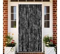 vidaXL Cortina mosquitera gris antracita chenilla 90x200 cm