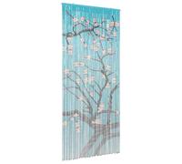 vidaXL Cortina mosquitera para puertas, multicolor, 200 x 90 cm, bambú