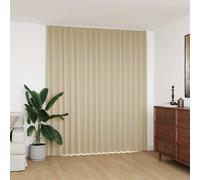 vidaXL Cortina opaca con ganchos beige 290x245 cm