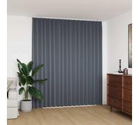 vidaXL Cortina opaca con ganchos gris 290x245 cm
