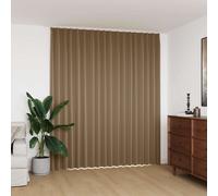 vidaXL Cortina opaca con ganchos gris topo 290x245 cm