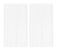 vidaXL Cortinas de flecos 2 piezas 100x250 cm blancas