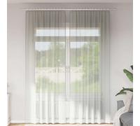 vidaXL Cortinas de voile con ojales para barra, 2 unidades, gris claro