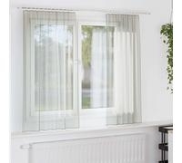 vidaXL Cortinas de voile con ojales para barra, 2 unidades, gris claro