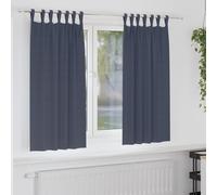 vidaXL Cortinas Opacas con Anillas 2 uds. Gris antracita 175 x 140 cm