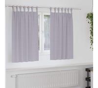 vidaXL Cortinas Opacas con Anillas 2 uds. Gris Metalizado 140 x 140 cm