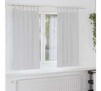 vidaXL Cortinas Opacas con Anillas 2 uds. Gris Pálido 175 x 140 cm