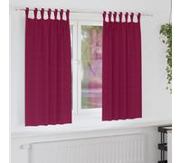 vidaXL Cortinas Opacas con Anillas 2 uds. Rojo vino 175 x 140 cm