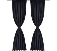 vidaXL Cortinas opacas con ojales, 135 x 245 cm, color , para bloquear la luz