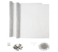 vidaXL Cubierta de eje de luz con clips 2 uds. 70 x 190 cm Aluminio