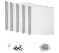 vidaXL Cubierta de eje de luz con clips 5 uds. 70 x 130 cm Aluminio