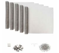 vidaXL Cubierta de eje de luz con clips 5 uds. 70 x 190 cm Plateado
