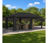 vidaXL Cubierta de gazebo 6 x 3 m Gris antracita Poliéster 190 gsm