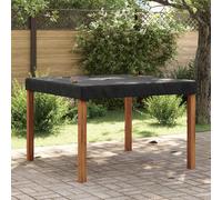 vidaXL Cubierta de Mesa 122 x 122 x 15 cm Cuadrado Impermeable Negro