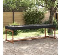 vidaXL Cubierta de Mesa Liso Negro 262 x 102 x 15 cm tela