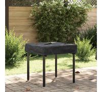 vidaXL Cubierta de Mesa Liso Negro 72 x 72 x 15 cm tela