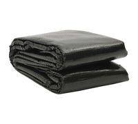 vidaXL Cubierta de piscina rectangular PE negro 1200x600 cm
