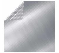vidaXL Cubierta de piscina rectangular PE plateado 1000x600 cm