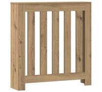 vidaXL Cubierta de radiador, cubierta de calentador para sala de estar, pasillo, armario de listones para decoración, estante de calentador, estante de radiador, madera de roble artesanal