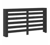 vidaXL Cubierta de Radiador Roble Negro 149 x 20 x 82 cm, Cubierta Elegante para Radiador de Sala, Diseño Moderno, Accesorio Chido para Casa, Distribución de Calor Funcional