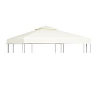 vidaXL Cubierta de Repuesto de cenador 310 g/m² Blanco Crema 3x3 m